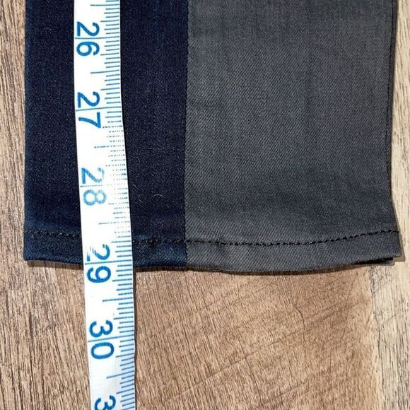 Rag & Bone Womens The Grand Prix Motocross Leather Chevron Jeans Midnight Size 2 - Picture 14 of 14